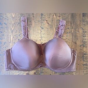 Ashley Stewart 46D Butterfly clasp Brown Underwire Bra